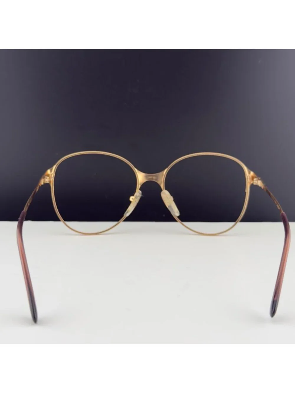 Vintage Terri Brogan Marcolin Gold Metal Frame Eyeglasses Frames 54 16 135